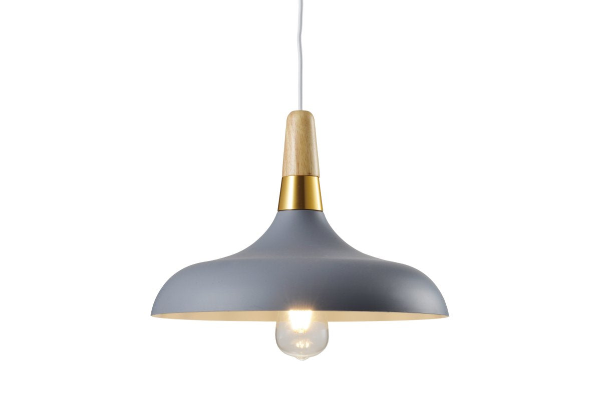 Ceiling fixture SKANDI 1,7368,AC220-240V,50/60Hz,1*E27, IP20, Diameter 35 CM, single, grey