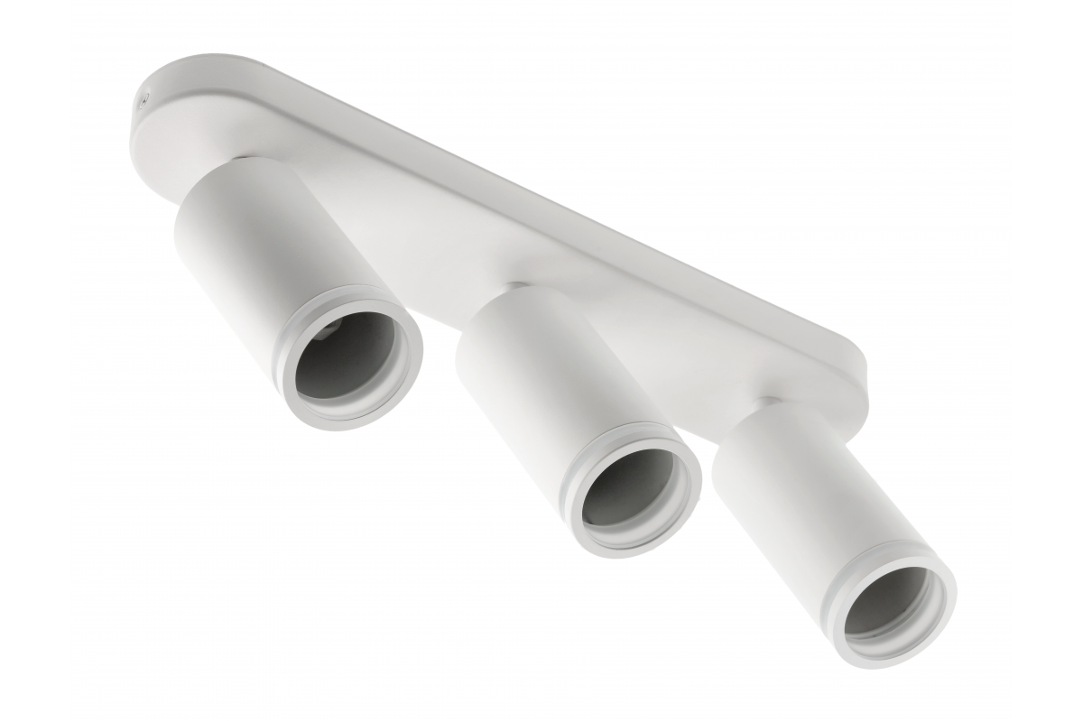 Ceiling luminaire SOLIS, aluminium, 55x100mm, IP20, 3*GU10, max. 50W, max. 250V, 50/60Hz, white