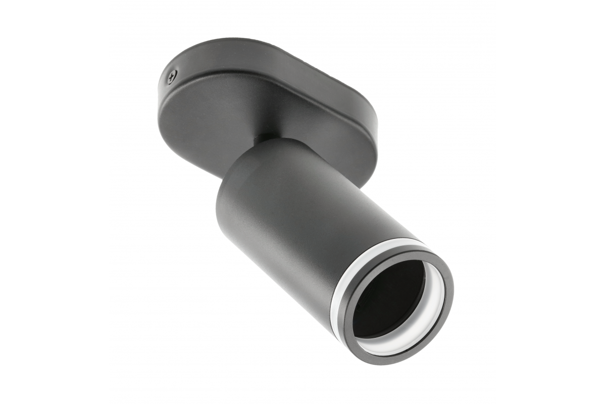 Solis ceiling luminaire, aluminium, 55x100 mm, IP20, 1*GU10, max. 50W, max. 250V, 50/60Hz, black