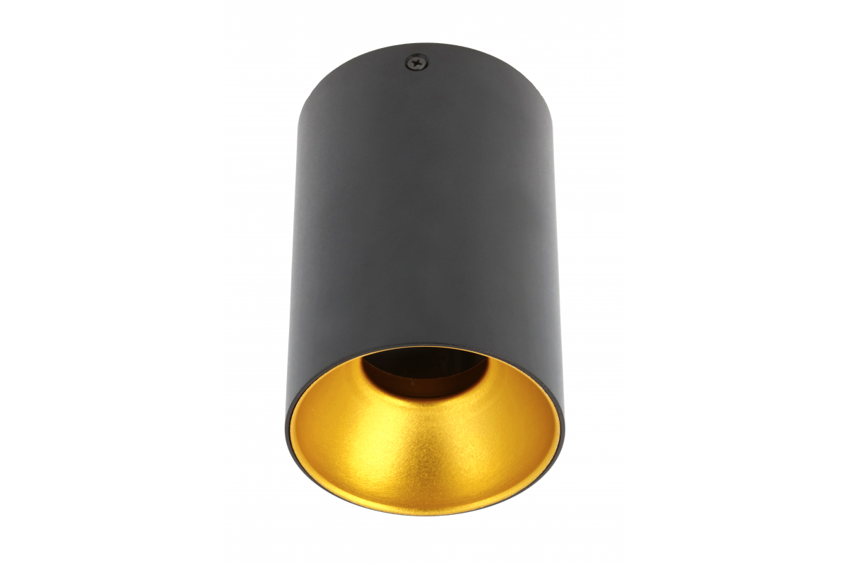 Ceiling fixture TENSA,alum.,96x140,IP20,GU10,round,black