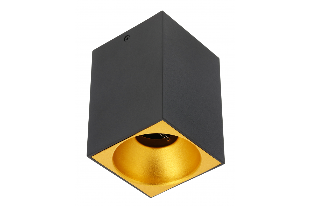 Ceiling fixture TENSA,alum.,90x90x140,IP20,GU10,square,black