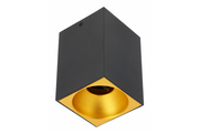 Ceiling fixture TENSA,alum.,90x90x140,IP20,GU10,square,black