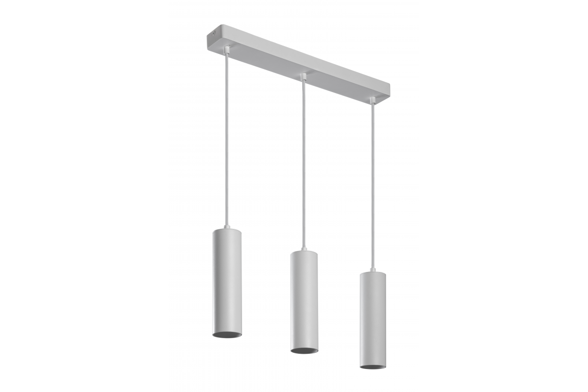 Suspended luminaire TRESOS II, 3xGU10, aluminum, IP20, max. 3x20W, white