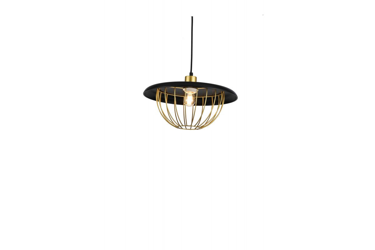 Ceiling fixture TULIP,3444, AC220-240V,50/60Hz,1*E27, IP20, Diameter 36 CM,single, black/gold