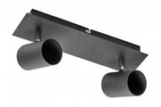 Ceiling luminaire VENETO, IP20, max. 20W, 2 x GU10, round, black