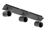 Ceiling luminaire VENETO, IP20, max. 20W, 3 x GU10, round, black