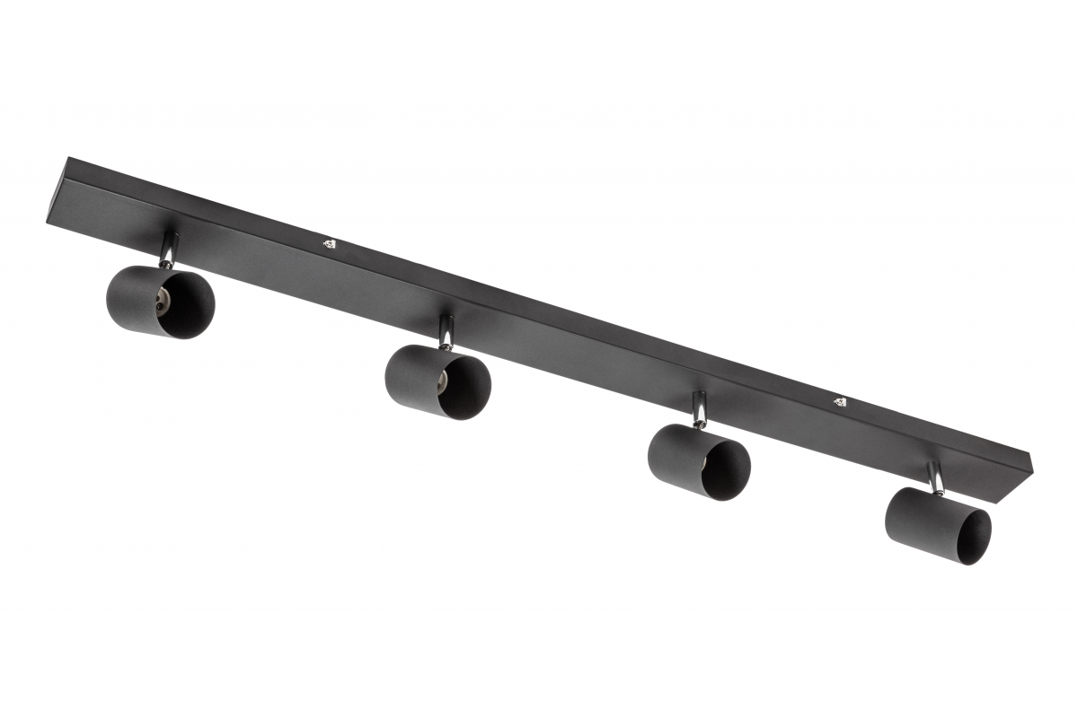 Ceiling luminaire VENETO, IP20, max. 20W, 4 x GU10, round, black