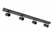 Ceiling luminaire VENETO, IP20, max. 20W, 4 x GU10, round, black
