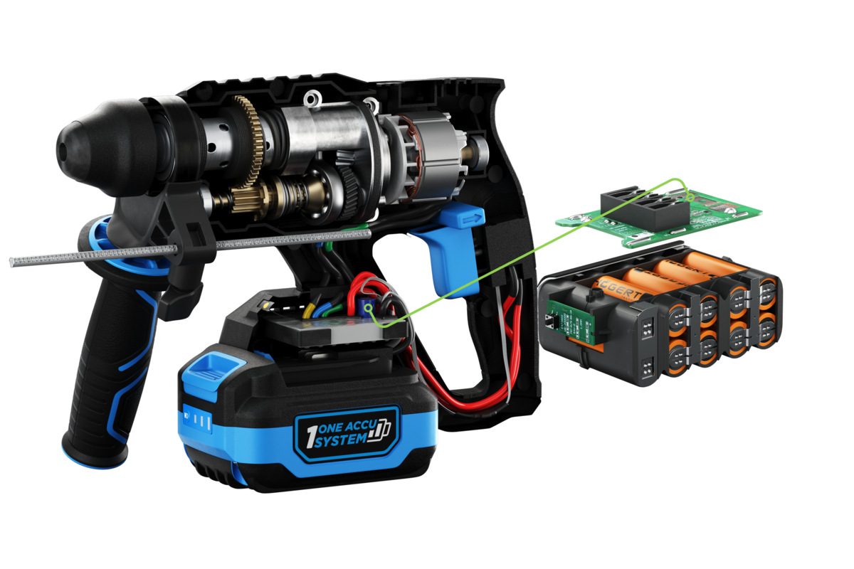 Hogert BRUSHLESS HAMMER DRILL WITH CHISELING FUNCTION 18V