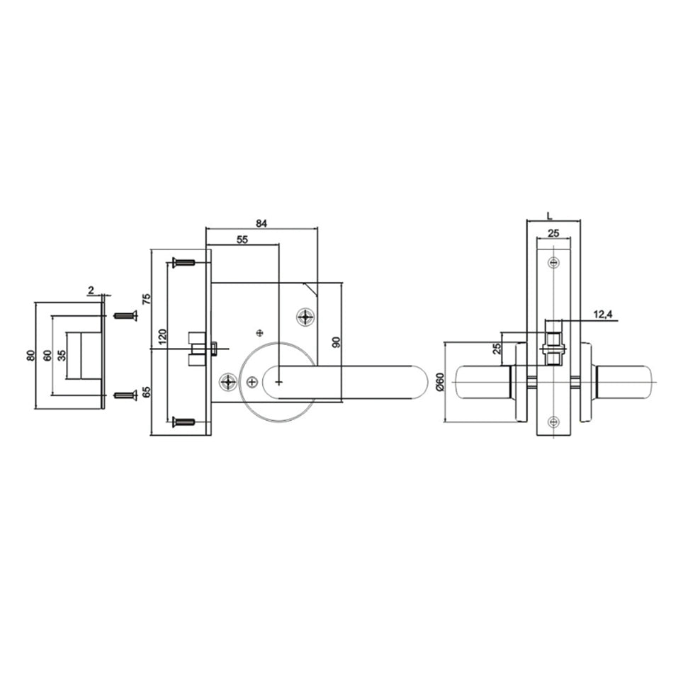 Marine Fire Lock AKE OHS-2110 Stainless Steel
