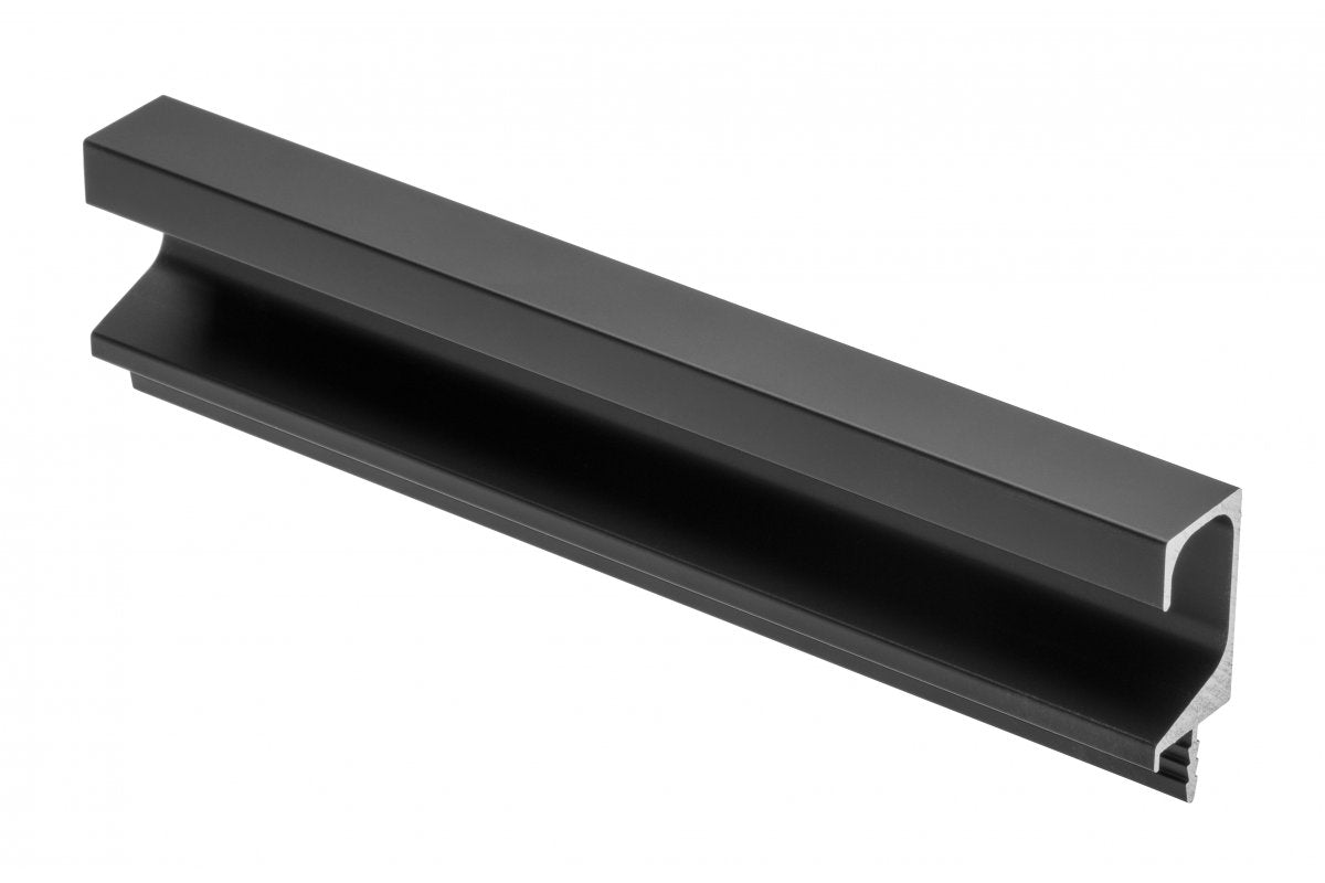 Continuous aluminium handle profile C l=3500mm black mat