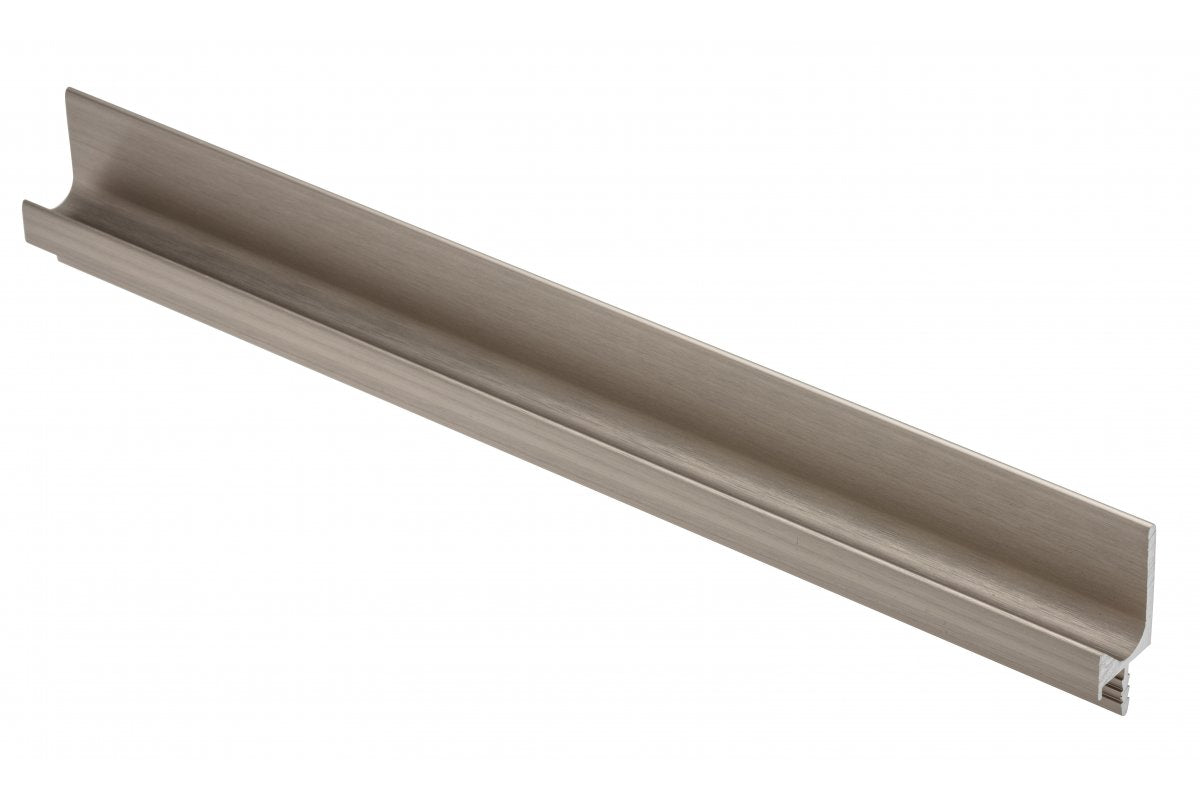 Continuous aluminium handle profile L l=3500mm brushed steel