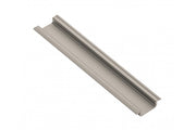 Perfil de aluminio LED con ala GLAX color champán, 2 m (empotrado)