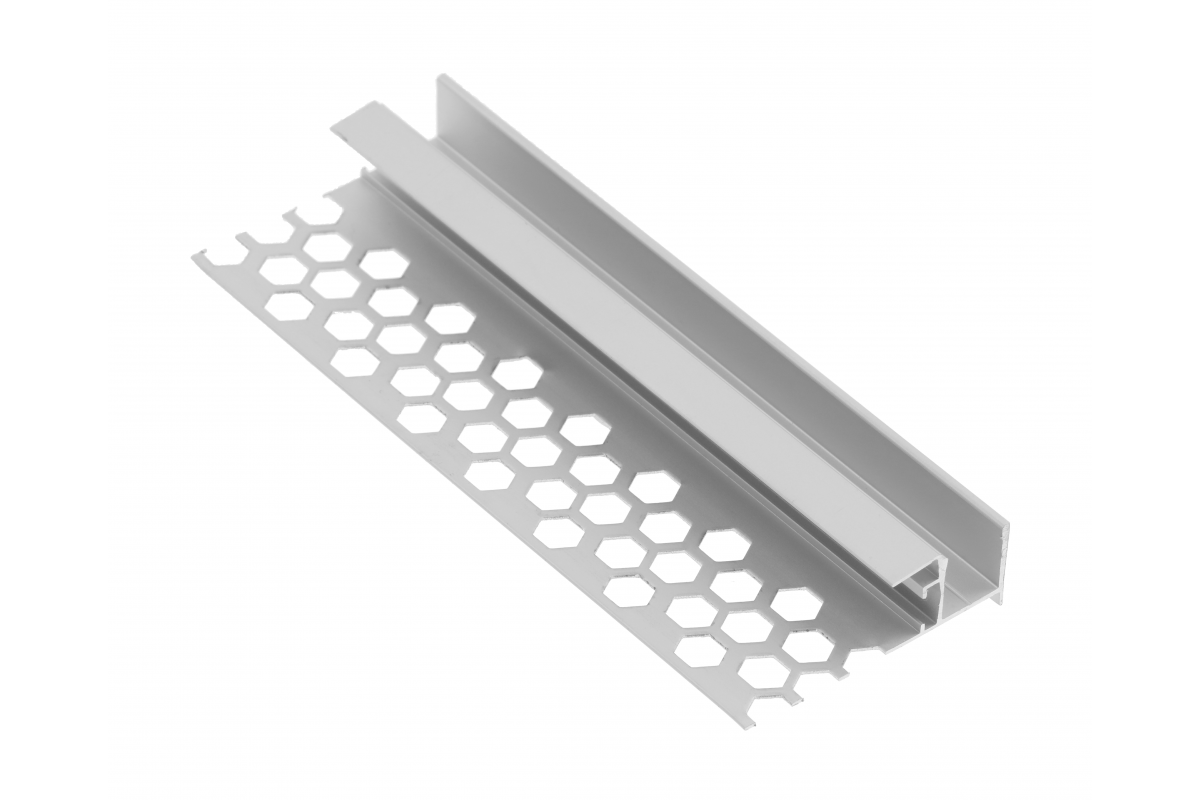 LED PROFILE GLAX ceiling for GK panels 3m + technical casing, non-anodized
