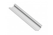 Perfil angular de aluminio para LED GLAX plateado 3,05 m