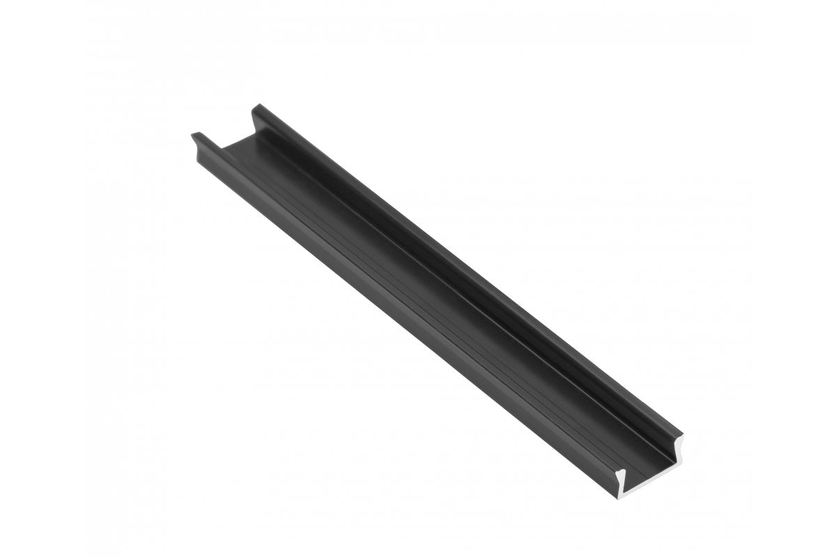 LED Aluminum Profile Applied GLAX Mini Black 3,05 m