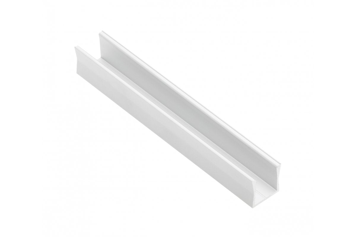 LED Applied Aluminum Profile GLAX Mini High 14mm White 2m