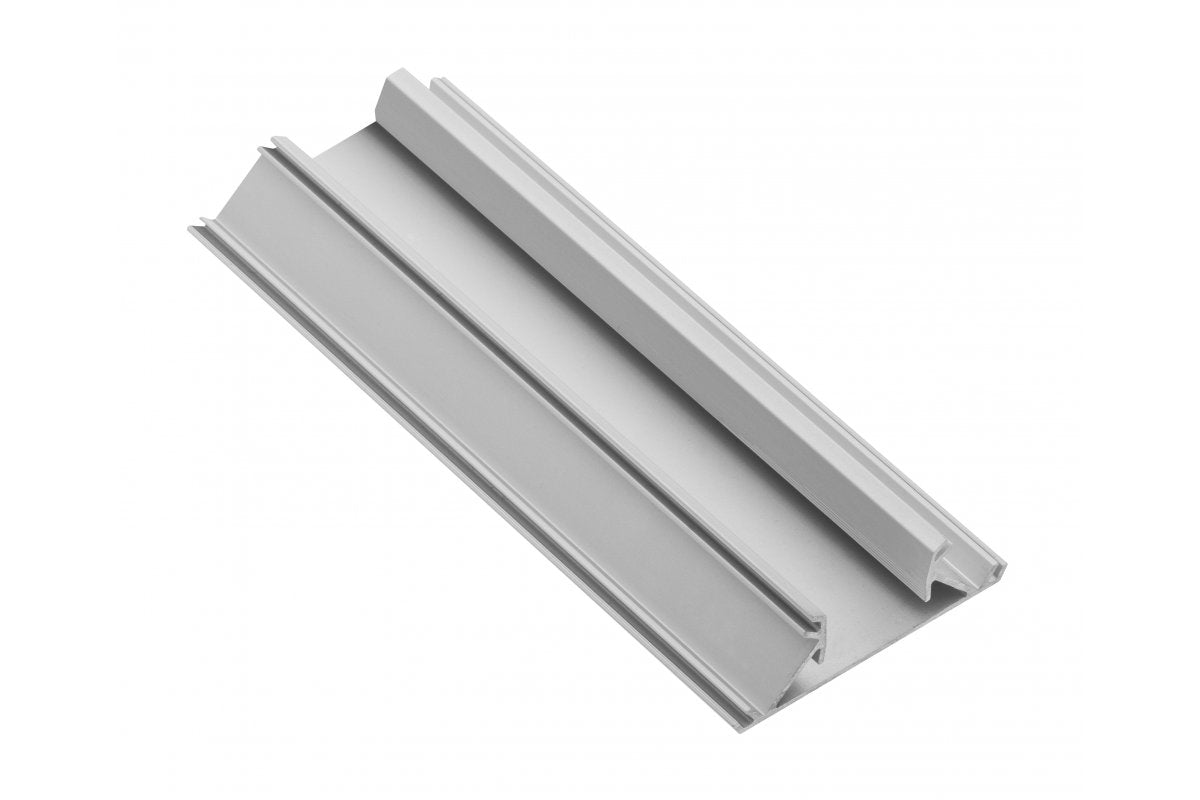 LED partition aluminium profile, studded GLAX silver L=3007 mm