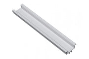 perfil de aluminio para LED con ángulo de haz ajustable GLAX plateado 2 m, parte interior