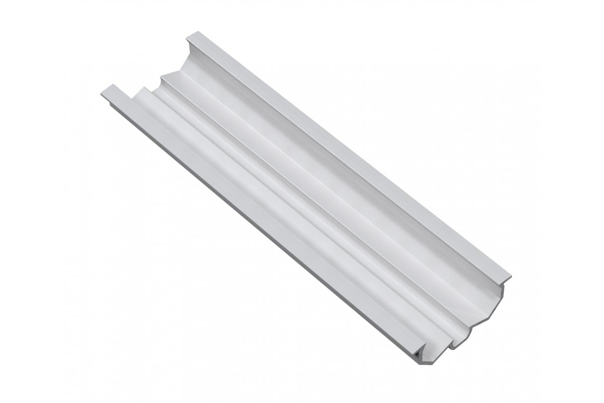 LED aluminum profile with adjustable beam angle GLAX silver 2 m outer part