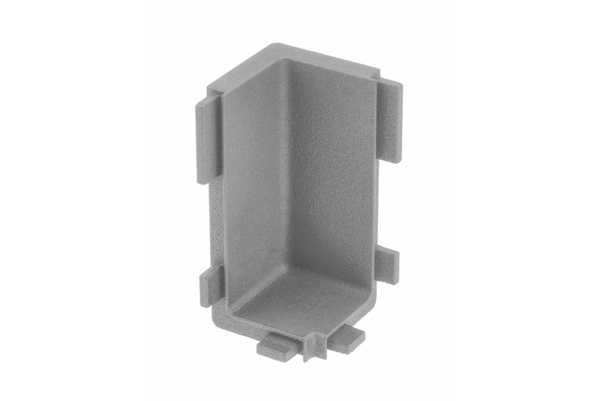 Internal connector VELLO profile L, inox, (10 pcs./op.)