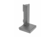 External connector VELLO profile L, inox, (10 pcs./op.)