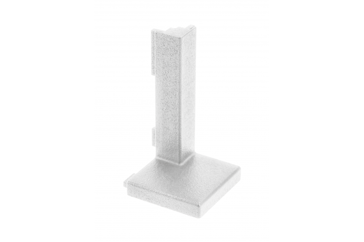 External connector VELLO L profile, white, (10 pcs/op.)