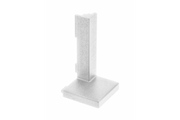 External connector VELLO L profile, white, (10 pcs/op.)