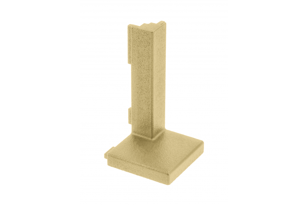 External connector VELLO L profile, gold, (10 pcs./op.)