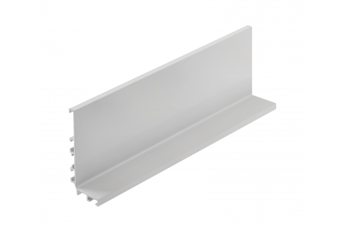 Aluminum profile, handleless system VELLO with LED function, L, white, length 3 m