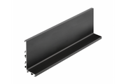 Aluminum profile, handleless system VELLO with LED function, L, black, length 4.10 m
