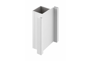 Aluminum profile, handleless system VELLO, T two-sided, silver, length 3 m
