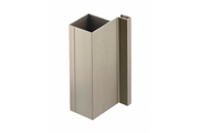 Aluminum profile, handleless system VELLO, T one-sided, inox, length 3 m