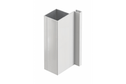 Aluminum profile, handleless system VELLO, T one-sided, white, length 3 m