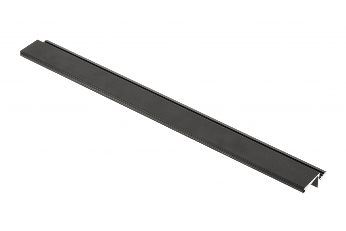 GTV VELLO profile, handleless system, retain, L=3000 mm, 18 mm, Al, black