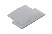 GLAX LED profile cap silver (10 pcs. in blister)