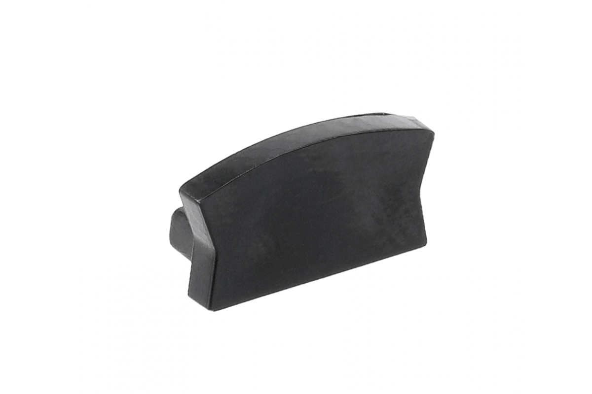 Cap for LED profile GLAX Mini applied black (10 pcs. in blister)
