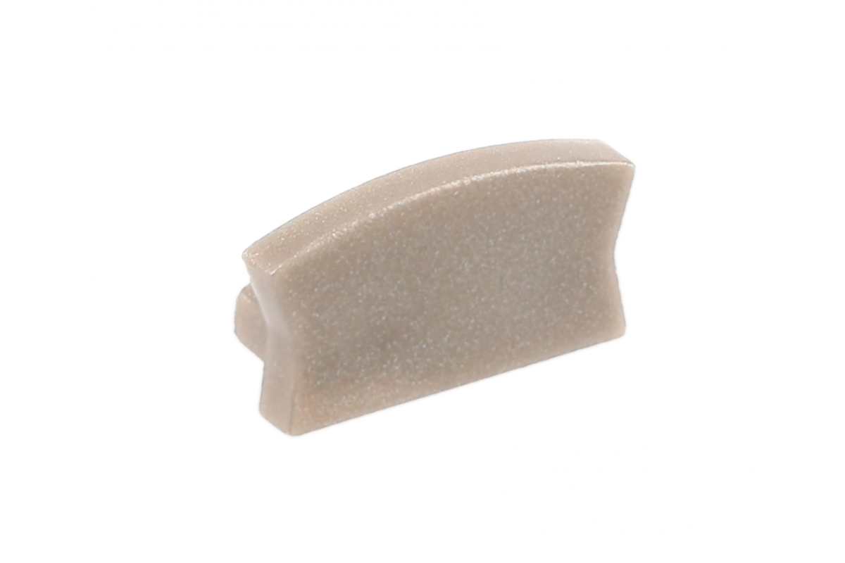 Cap for LED profile GLAX Mini applied champagne (10 pcs. in blister)