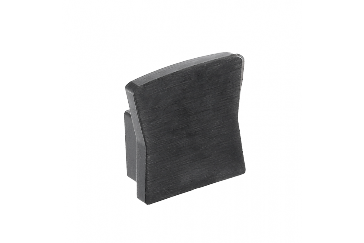 Cap for LED profile GLAX Mini applied high black (10 pcs. in blister)