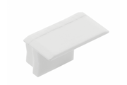 GlaX Mini LED profile cap with flange high white (10 pcs. in blister)