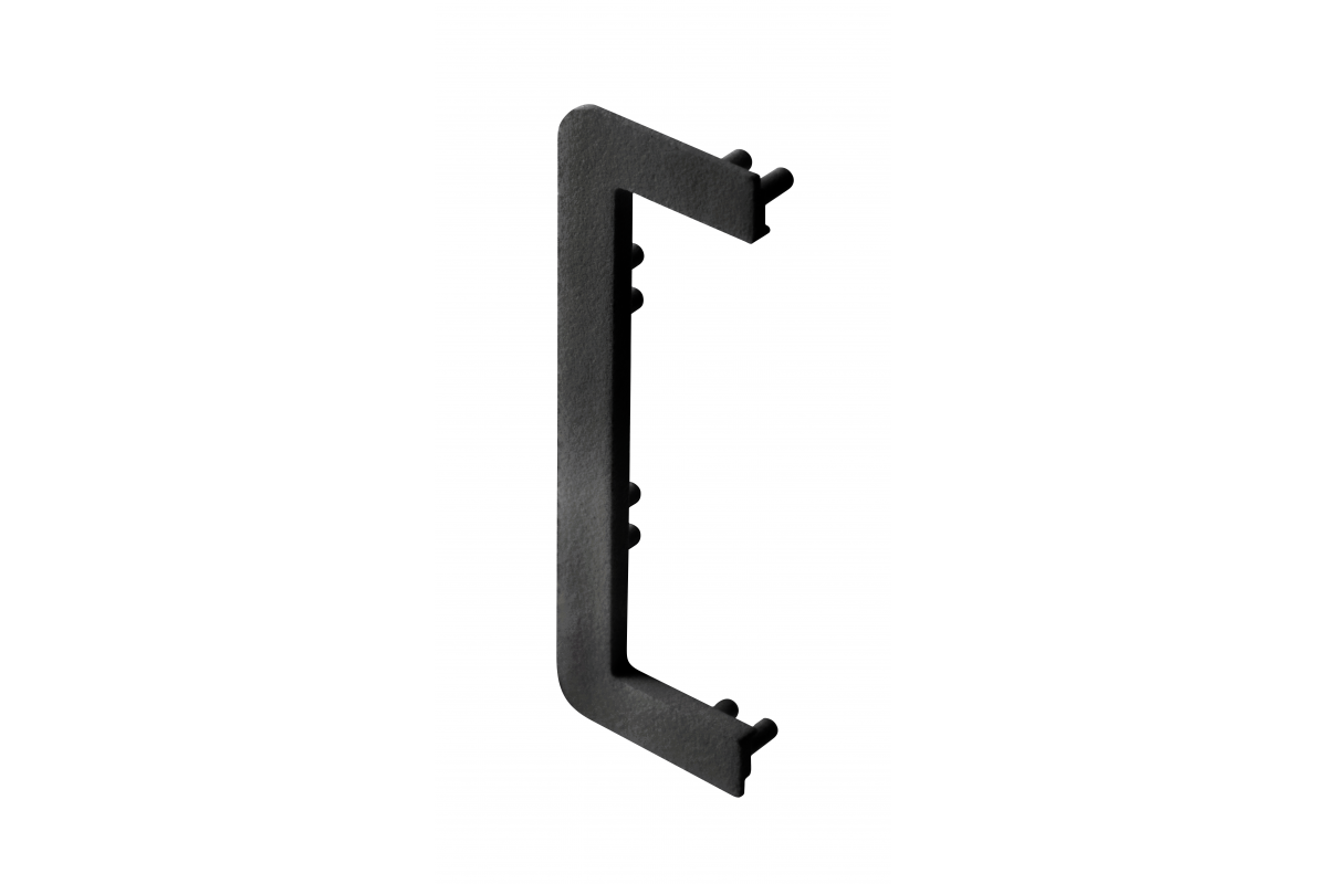 End cap for C profile, incomplete, VELLO handleless system with LED function, black (10 pcs / pack)