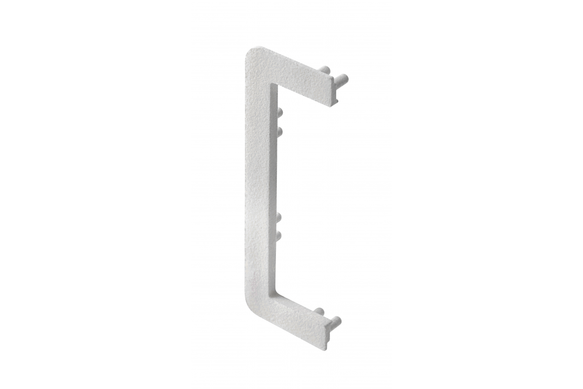 End cap for C profile, incomplete, VELLO handleless system with LED function, gray (10 pcs / pack)