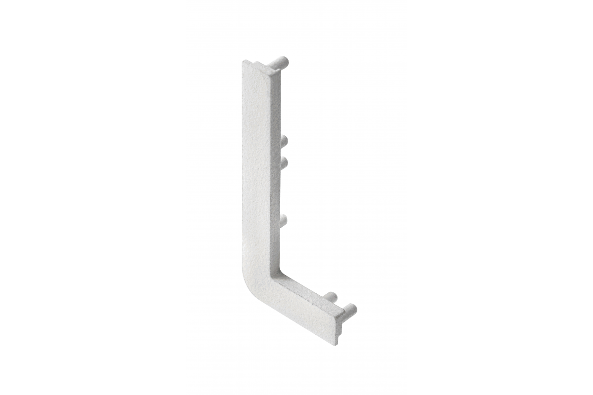 End cap for L profile, incomplete, VELLO handleless system with LED function, gray left (10 pcs / bag)