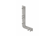 End cap for L profile, incomplete, VELLO handleless system with LED function, silver right (10 pcs / pack)