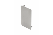 End cap for L profile - full, VELLO handleless system with LED function, silver left (10 pcs / pack)