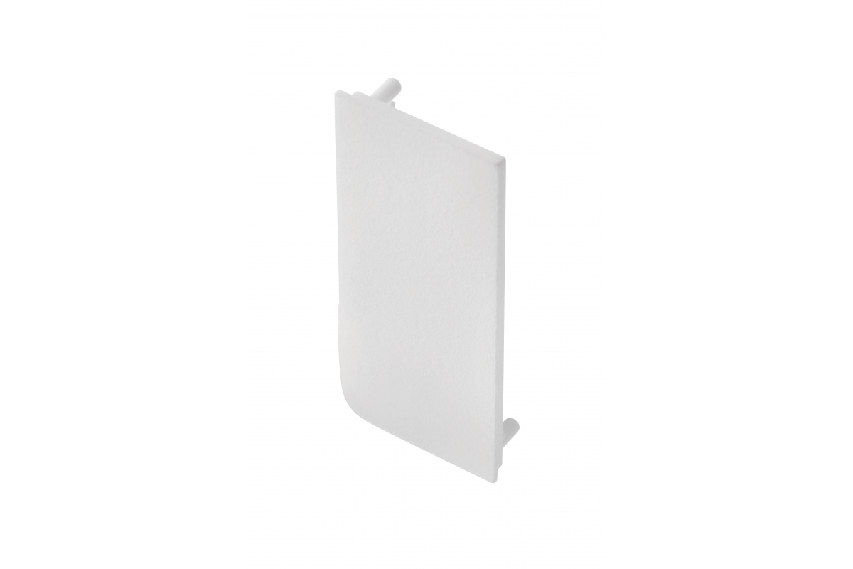 End cap for L profile - full, VELLO handleless system with LED function, white left (10 pcs / pack)