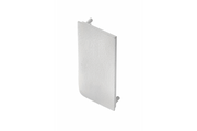 End cap for L profile - full, VELLO handle-free system with LED function, gray left (10 pcs / pack)