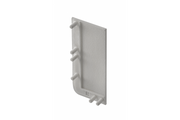 End cap for L profile - full, VELLO handleless system with LED function, silver right (10 pcs / pack)