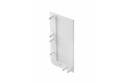 End cap for L profile - full, VELLO handle-free system with LED function, white right (10 pcs / pack)
