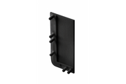 End cap for L profile - full, VELLO handle-free system with LED function, black right (10 pcs / pack)